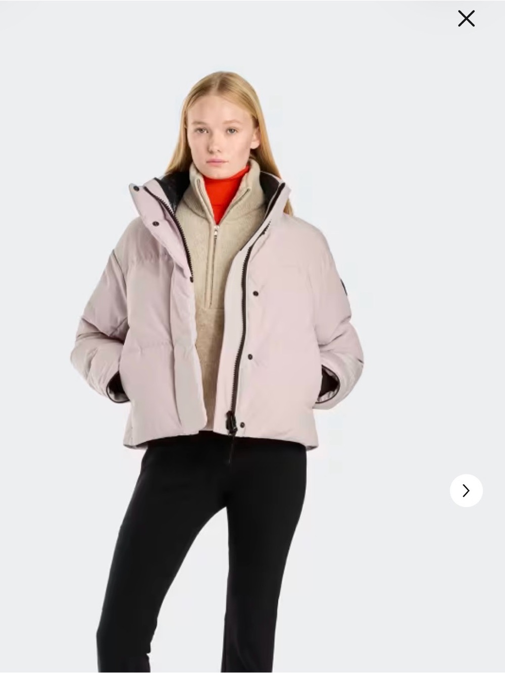 Canada Goose Grandview Cropped Jacket Vintage Rose Size Small NWT